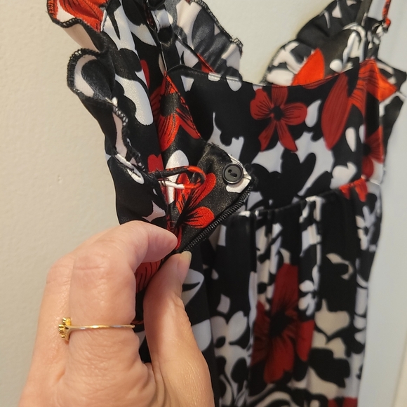 Satin Feel Summer Evening/Cocktail Dress - Picture 7 of 7